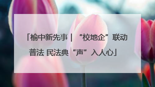 榆中新先事｜“校地企”联动普法 民法典“声”入人心