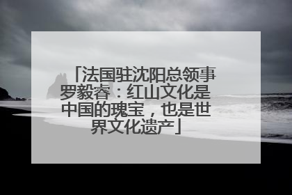 法国驻沈阳总领事罗毅睿：红山文化是中国的瑰宝，也是世界文化遗产