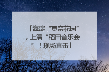 海淀“莫奈花园”，上演“稻田音乐会”！现场直击