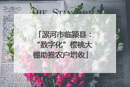 漯河市临颍县：“数字化”樱桃大棚助推农户增收