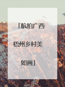 航拍广西梧州乡村美如画
