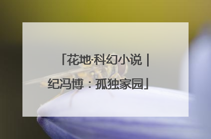花地·科幻小说｜纪冯博：孤独家园