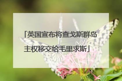 英国宣布将查戈斯群岛主权移交给毛里求斯