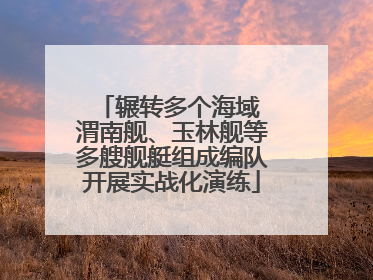 辗转多个海域 渭南舰、玉林舰等多艘舰艇组成编队开展实战化演练