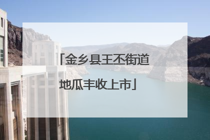 金乡县王丕街道地瓜丰收上市