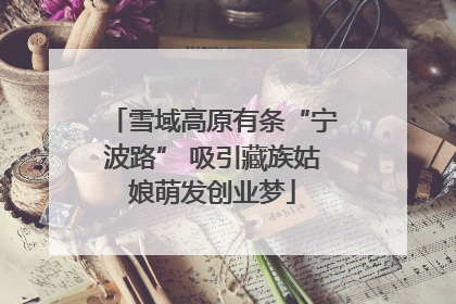 雪域高原有条“宁波路” 吸引藏族姑娘萌发创业梦