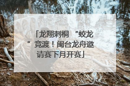 龙翔刺桐 “蛟龙”竞渡！闽台龙舟邀请赛下月开赛