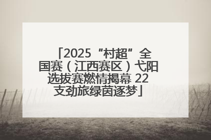 2025“村超”全国赛（江西赛区）弋阳选拔赛燃情揭幕 22支劲旅绿茵逐梦