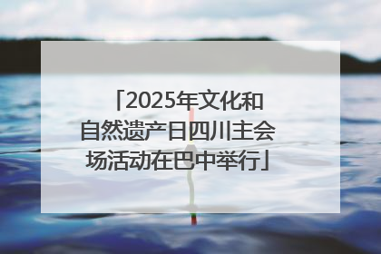 2025年文化和自然遗产日四川主会场活动在巴中举行
