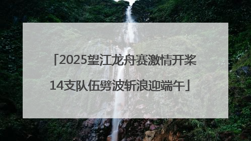 2025望江龙舟赛激情开桨 14支队伍劈波斩浪迎端午