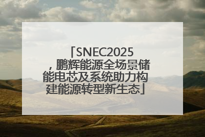 SNEC2025，鹏辉能源全场景储能电芯及系统助力构建能源转型新生态